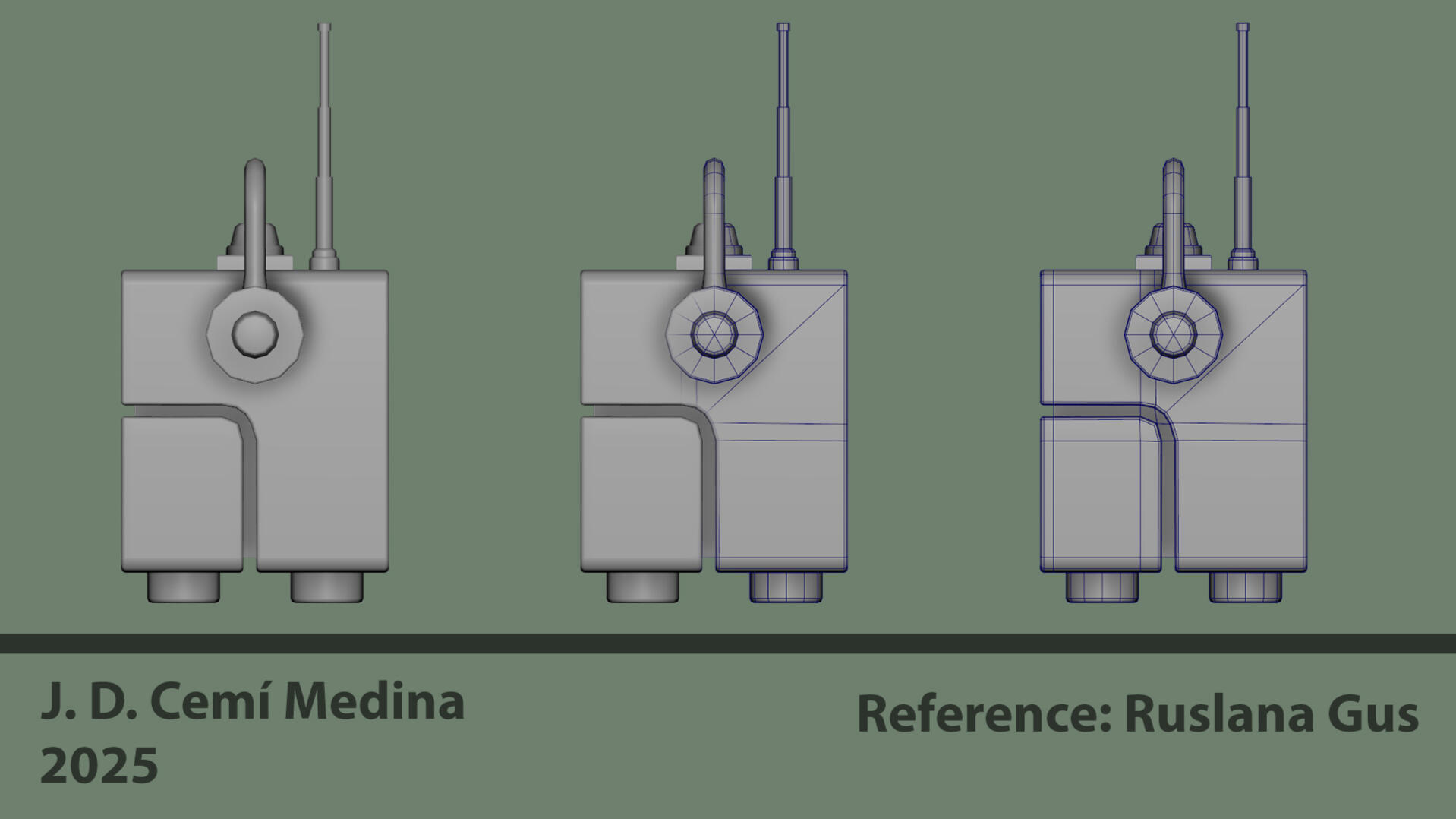 Radio from a side perspective CMedina_Radio_Side