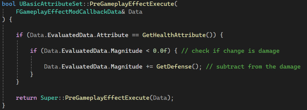 Code Snippet: Damage Formula